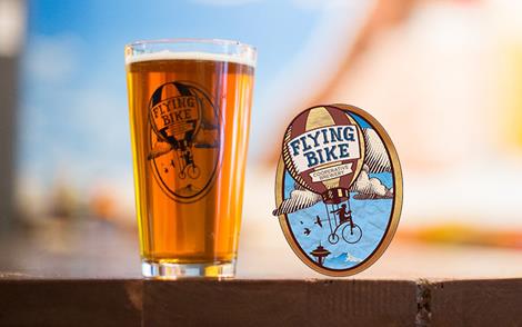 interactive tile for beer: pale hoppy thing made by flying bike
