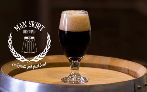 Interactive Tile for Beer: The Great Porter made by Man Skirt Brewing